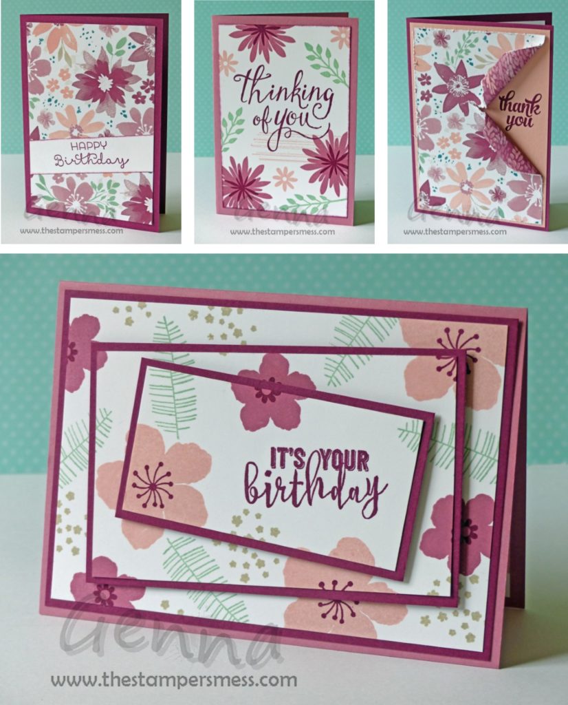 Patterned Paper Class Cards